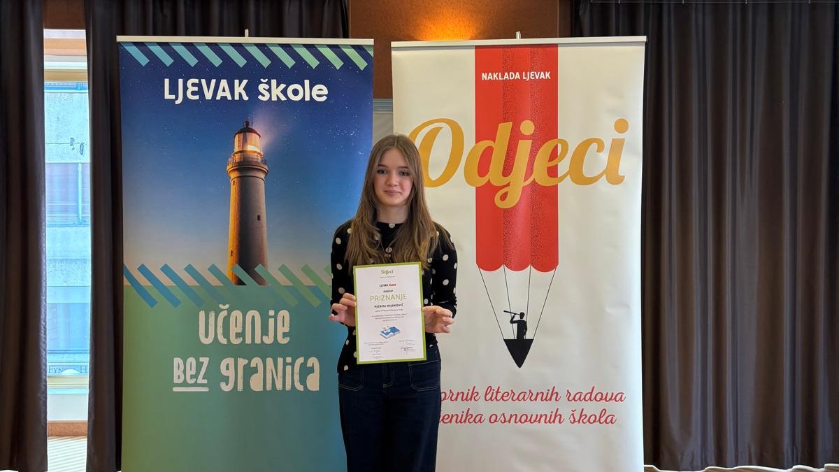 Veliki uspjeh Pjerine Mijaković na natječaju „Odjeci“